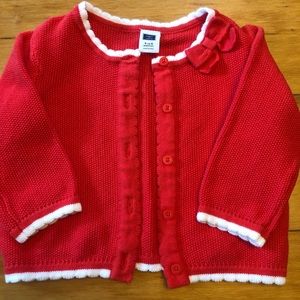 ❤️❤️*Never Worn Only Washed* JANIE & JACK Red Cardigan❤️❤️